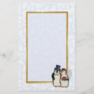 Penguin Wedding Stationery Briefpapier