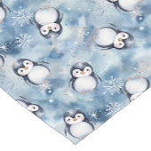 Penguin Winter Baby shower Tafelloper (Hoek)
