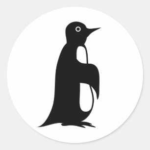 Penguin Winter Design Antarctica Gift Ronde Sticker