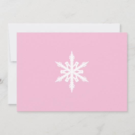 Penguin Winter ONE derland Invitation d'anniversai (Dos)