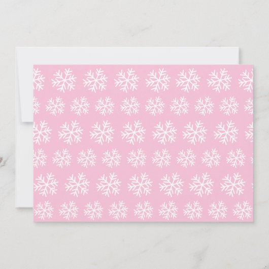 Penguin Winter ONEderland Birthday Invitations Kaart (Achterkant)