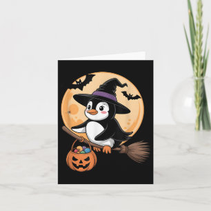 Penguin Witch Pet Pompoen Halloween Kostuum Mannen Kaart