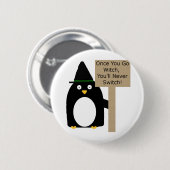 Penguin Witch Ronde Button 5,7 Cm (Voorkant /achterkant)