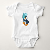 Penguin with Fish Romper (Voorkant)