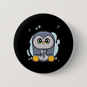 Penguin World Dyslexie Bewustzijn Ronde Button 5,7 Cm