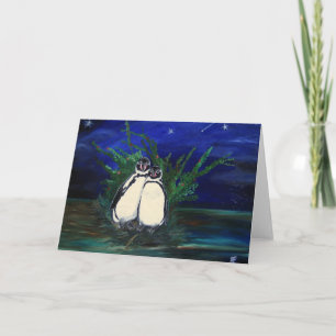 Penguine Valentine - Carte de voeux
