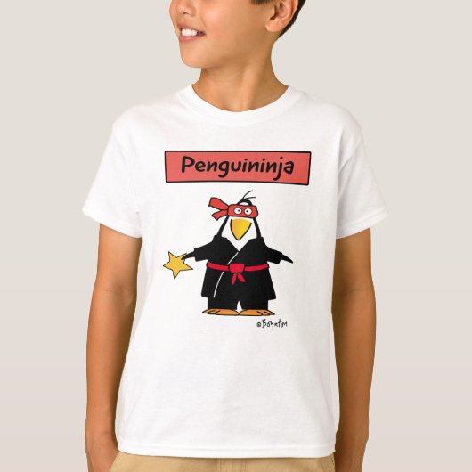 PENGUININJA penguin ninja door Sandra Boynton T-shirt (Voorkant)