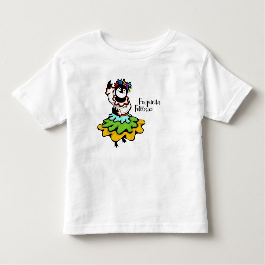 Penguinita Folklorico Dancer Kinder Shirts (Voorkant)