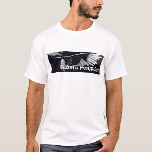 "Penguinn" Mannen T-Shirt, wit, formaat S T-shirt (Voorkant)