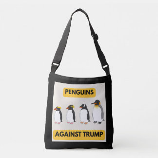 Penguins Against Trump Crossbody Tas