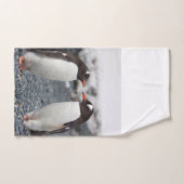 Penguins Bathroom Towel Set Bad Handdoek (Handdoek)