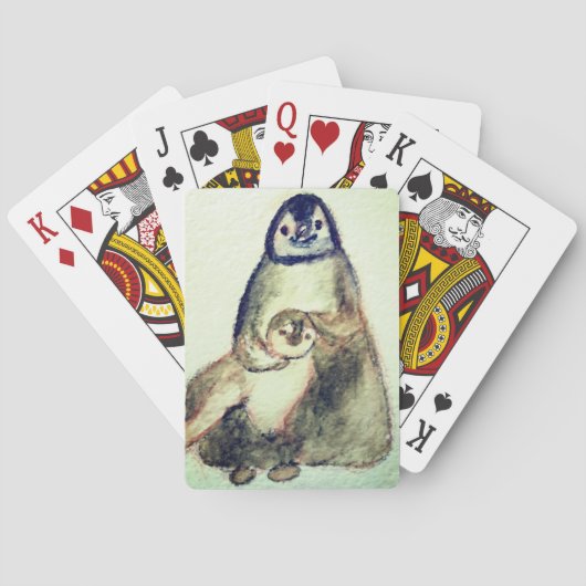 Penguins Bicycle® Poker Speelkaarten (Achterkant)