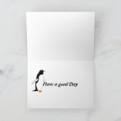 Penguins Birthday Card Kaart (Binnen)