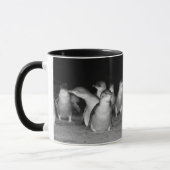 Penguins Black and White Photo Mok (Links)