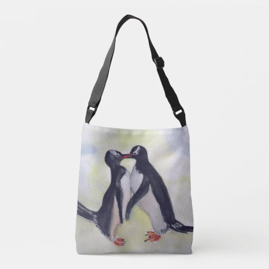 Penguins Custom All-Over-Print Cross Body Bag Crossbody Tas (Achterkant)