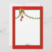 Penguins Dansende Holiday Card Feestdagenkaart (Achterkant)