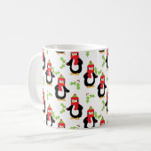 Penguins de Noël et Holly Mug (Devant gauche)