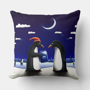 Penguins Decor Pillow Kussen
