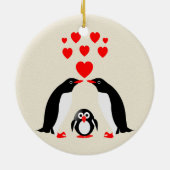 Penguins Keramisch Ornament (Achterkant)