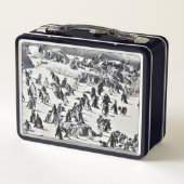 Penguins Metal Lunch Box (Achterkant)