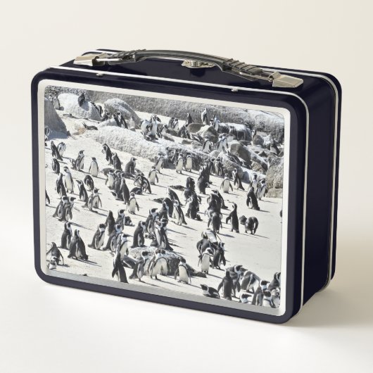 Penguins Metal Lunch Box (Achterkant)