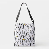 Penguins Pattern Crossbody Tas (Achterkant)