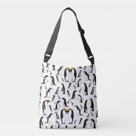 Penguins Pattern Crossbody Tas