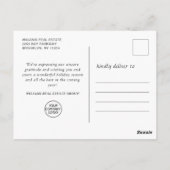 Penguins Red Scarf kerst Corporate Greeting Briefkaart (Achterkant)