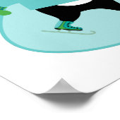 Penguins Skating is Cool Poster (Hoek)