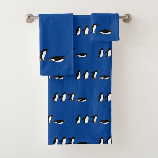 Penguins Sliding Bath Set Bad Handdoek (Insitu)