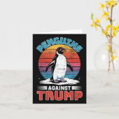 Penguins tegen Trump pinguïn flipt anti-TR op Kaart (Gele Bloem)