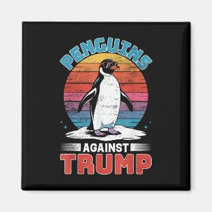 Penguins tegen Trump pinguïn flipt anti-TR op Magneet