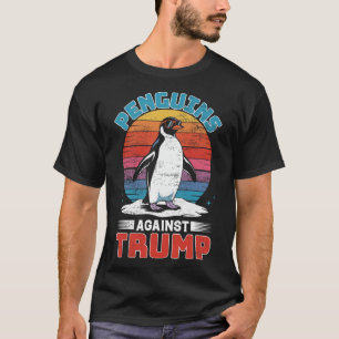 Penguins tegen Trump pinguïn flipt anti-TR op T-shirt
