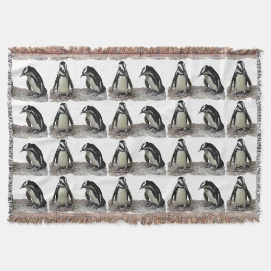 Penguins Throw Blanket Deken (Voorkant)