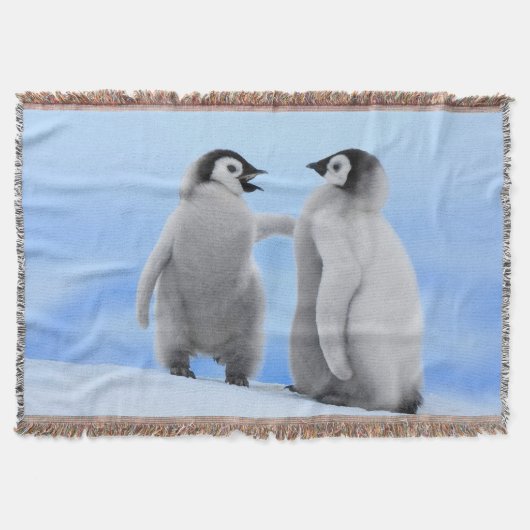 Penguins Throw Blanket Deken (Voorkant)