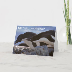 Penguins Valentijnsdag Groeten Kaart