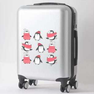 Penguins Winter Cute Snow Birds Sticker
