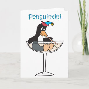 penguintini feestdagen kaart