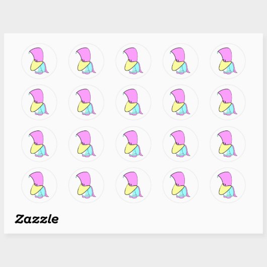 Pengwizard Ronde Sticker (Vel)