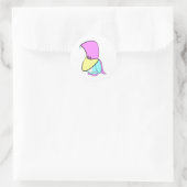 Pengwizard Ronde Sticker (Tas)