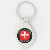 Penicillin Medical Alert Metal Keychain (Voorkant)