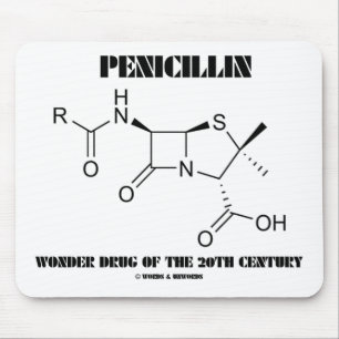 Penicillin Wonder Drug uit de 20e eeuw Muismat
