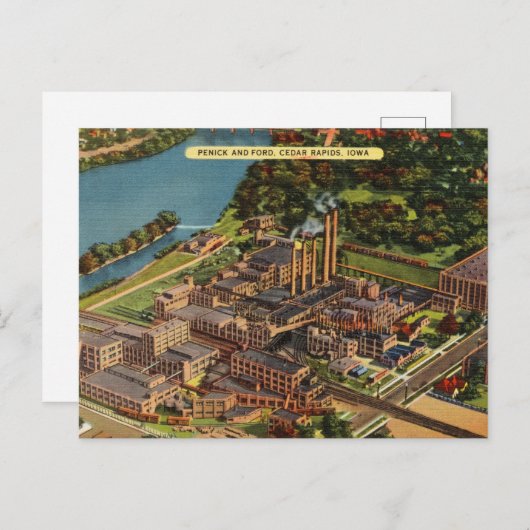 Penick en Ford, Cedar Rapids, Iowa Briefkaart (Voorkant / Achterkant)