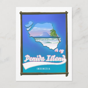 Penida-eiland Indonesië Feestdagenkaart