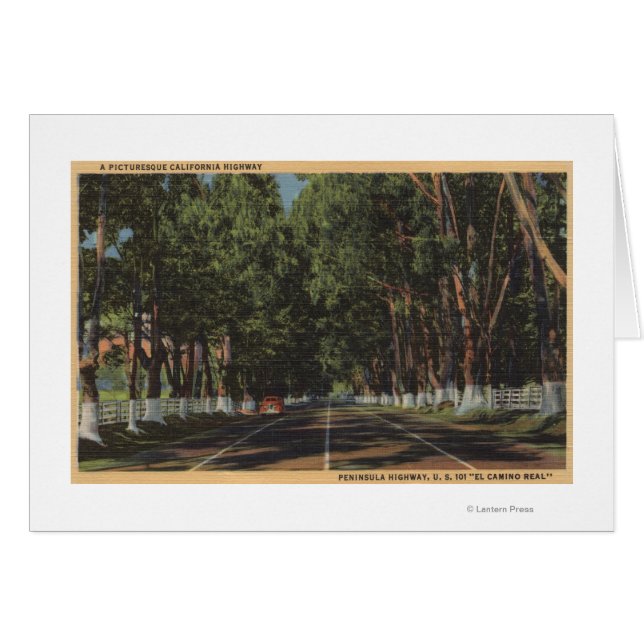 Peninsula Highway US 101 El Camino Real Uitzicht (Voorkant Horizontaal)