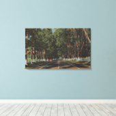 Peninsula Highway US 101 El Camino Real Uitzicht Canvas Afdruk (Insitu (Houten vloer))