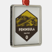 Peninsula State Park Wisconsin Metalen Ornament (Rechts)