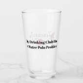 Peninsula Water Polo Logo Pint Glass Glas (Achterkant)
