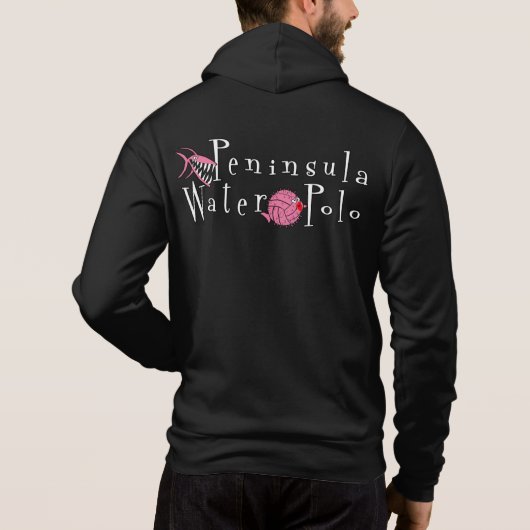 Peninsula Water Polo Logo - Rits Hood Sweatshirt (Achterkant)