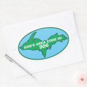 PÉNINSULE SUPÉRIEURE DE MICHIGAN YOOPER STICKERS (Enveloppe)